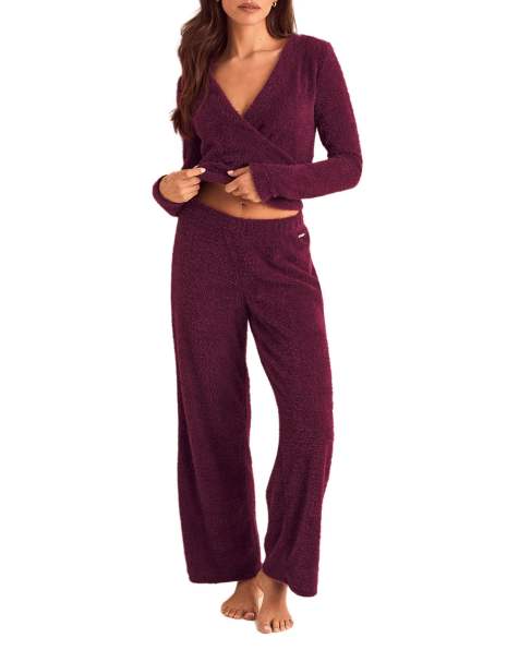 Adore Me Katya loungewear set in dark purple - view 1