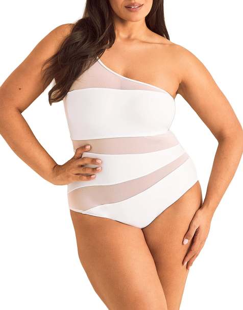 Adore Me Kimora swimwear one piece in white - view 1