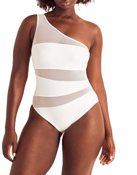Adore Me Kimora swimwear one piece in white - view 1