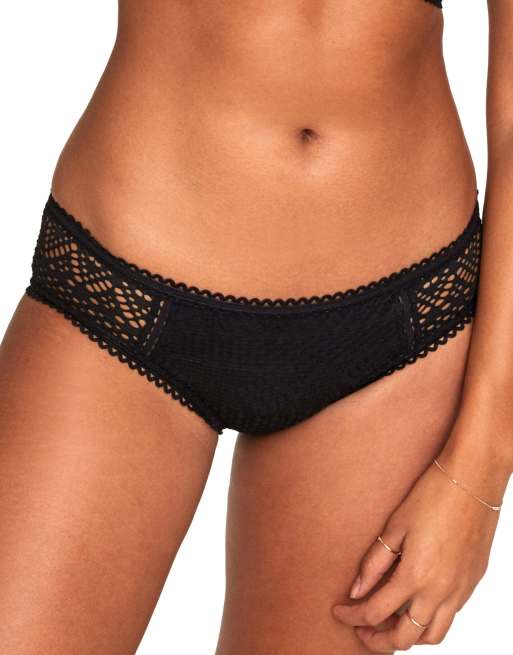 Adore Me Lianne swimwear hipster bikini bottom in black