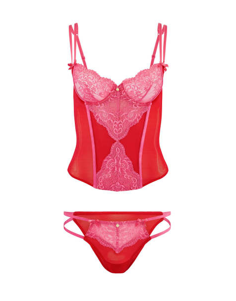 Adore Me Liv set in dark pink - view 1