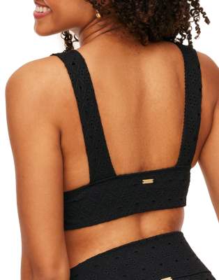 Adore Me Madelaine Swimwear Swim Top In Black