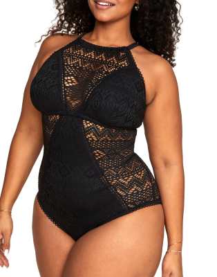 Adore Me Margaret swimwear one-piece in black