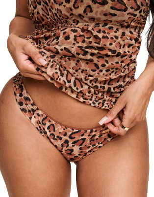 Adore Me Marseille Swimwear Bikini Bottoms In Brown