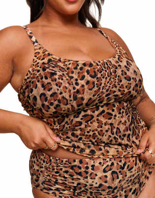 Adore Me Marseille Swimwear Tankini Top In Multi