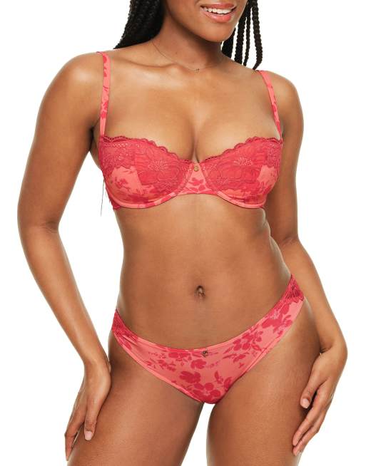 Adore Me Mathilda set in floral red