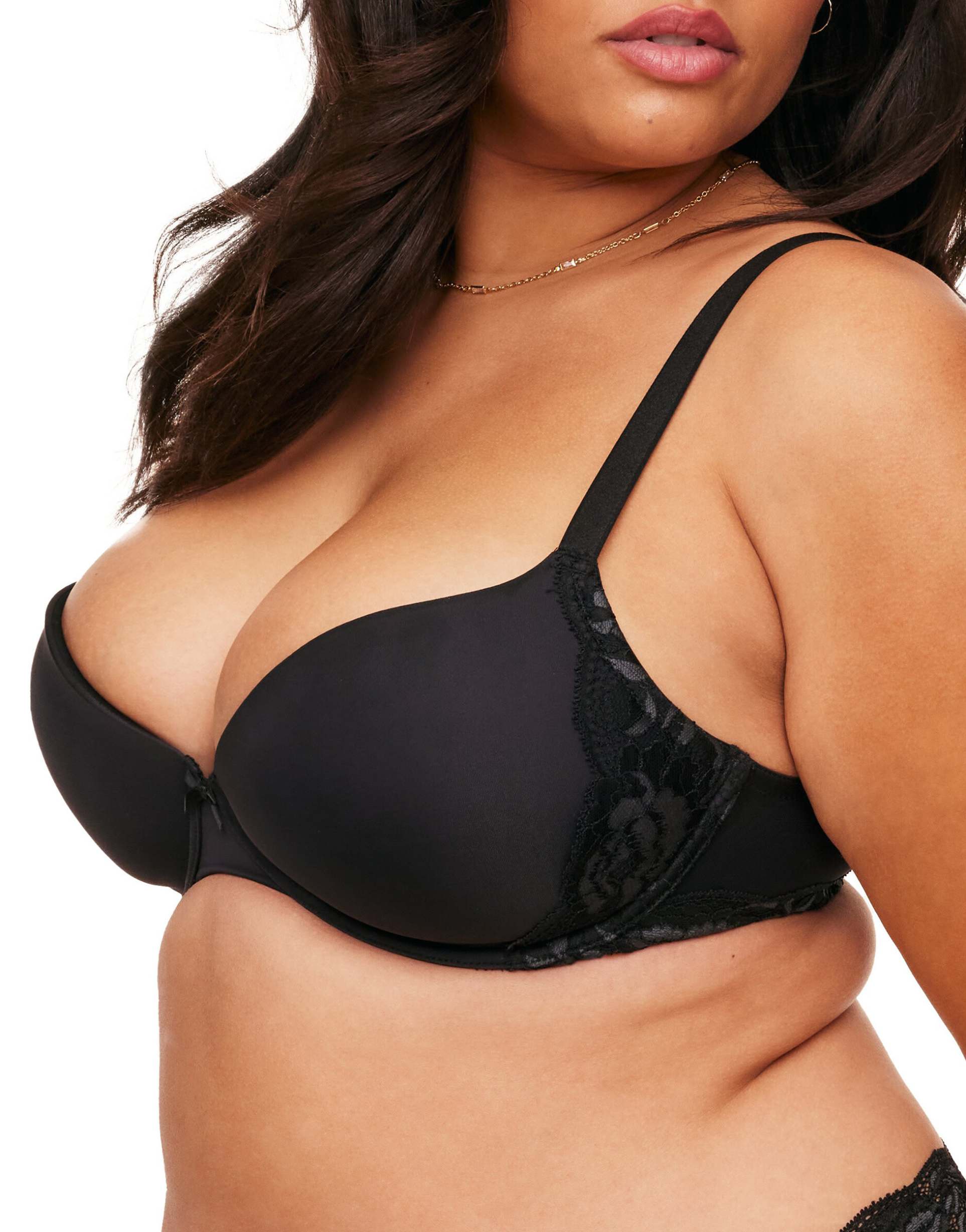 adore me paxton contour full coverage bra in black