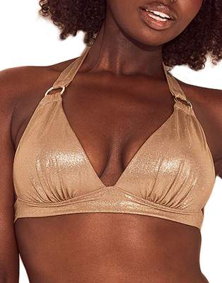 Adore Me Rina swimwear bikini top in medium beige medium beige