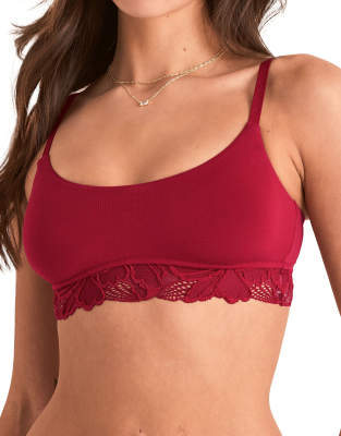 Adore Me Shiloh Contour Bralette Bra In Red