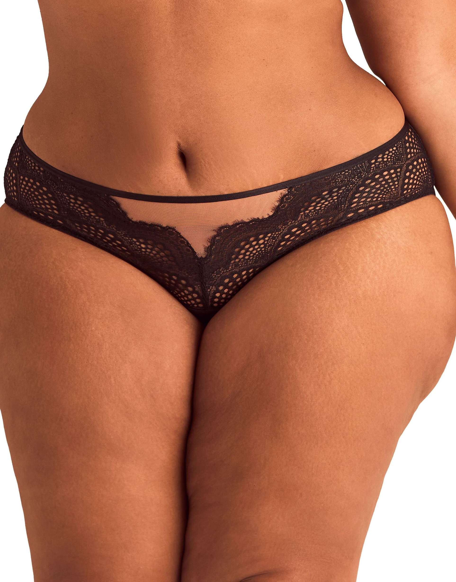 adore me sonja hipster panties in black