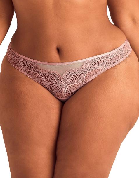 Adore Me Sonja thong panties in medium beige - view 1