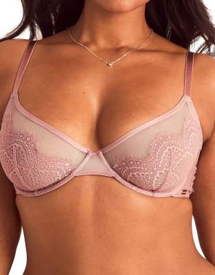 Adore Me Sonja Unlined Plunge Bra In Neutral
