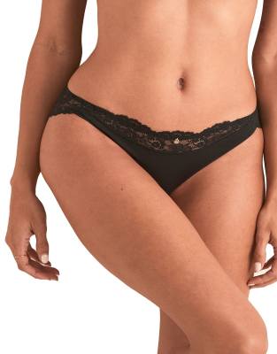 Adore Me Taissa tanga panties in black black