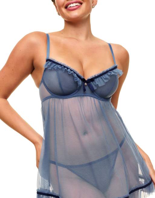 Adore Me Tayla g-string panties in dark blue