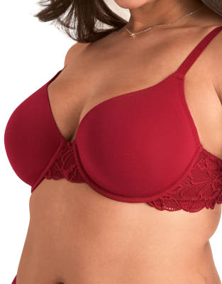 Adore Me Teagan Contour Full Coverage Bra In Red