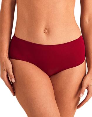 Adore Me Teagan shortie panties in dark red dark red