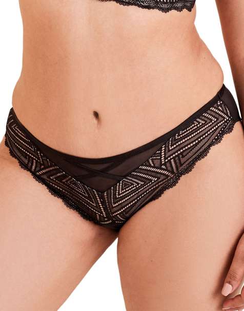 Adore Me Trezza bikini panties in black - view 1