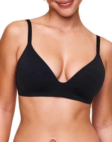 Adore Me Valory contour plunge bra in black