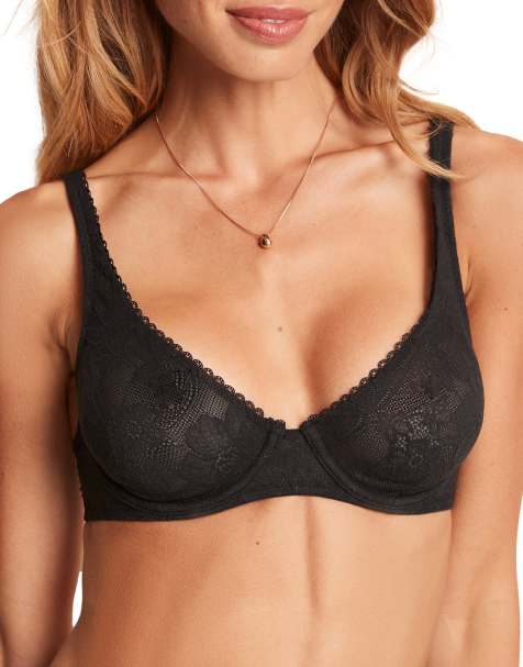 Adore Me Winona unlined full coverage bra in black - view 1