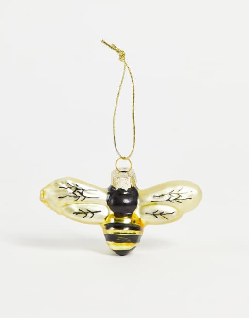 Adorno navideño dorado de abeja de Sass & Belle 