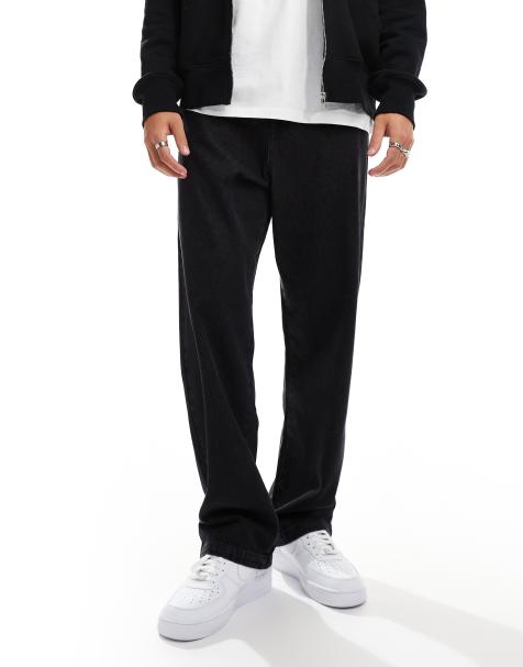 ADPT baggy fit jeans in black - view 1