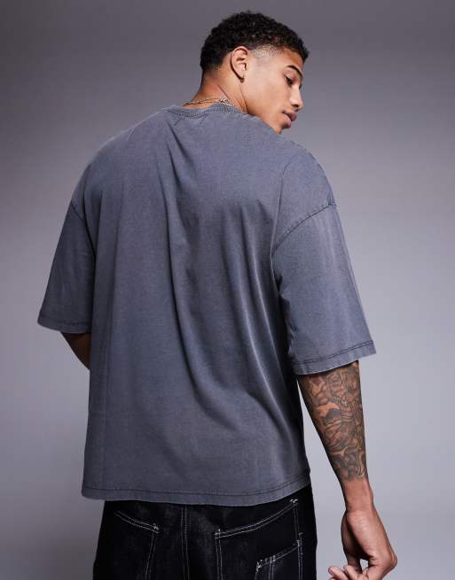 ADPT – Blekgrå t-shirt i oversize, 2 av 4