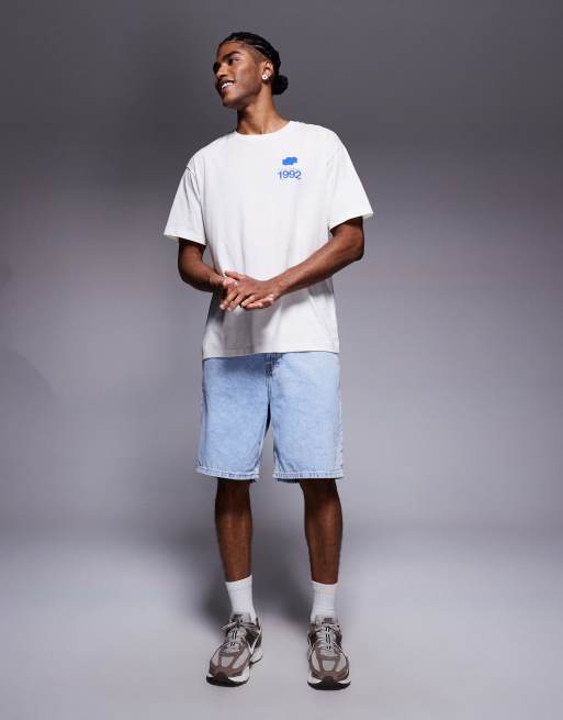 ADPT - Cremefarvet og oversized T-shirt med "Soul"-print på ryggen, 2 af 5