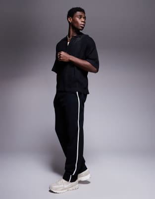 Adpt Crochet Shirt In Black