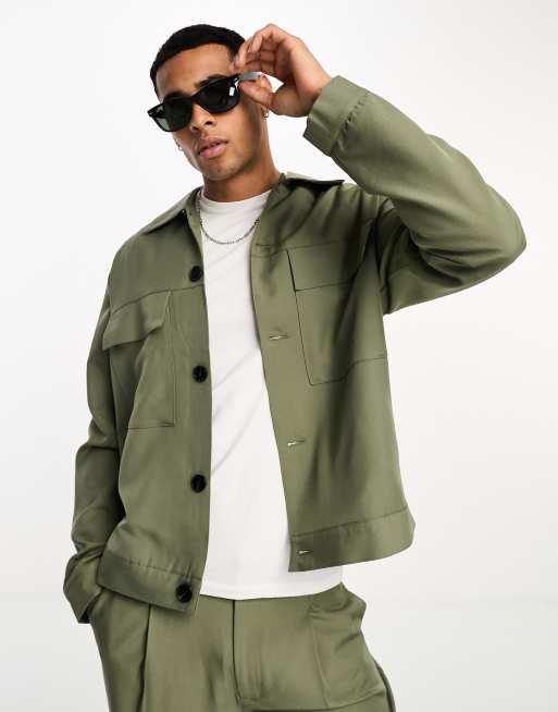 ADPT – Kakifärgad overshirt, del av set 