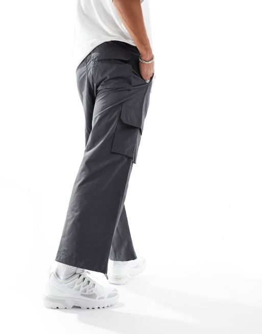 ADPT loose fit cargo pants in dark gray , 5 of 5