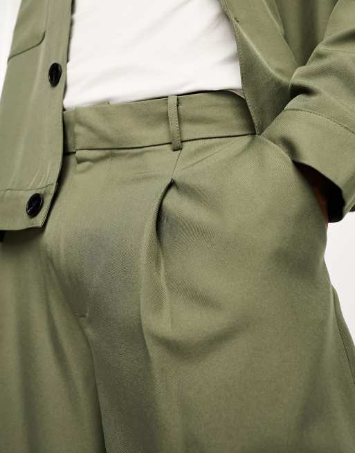 sachin and babi light blue dress Vero Moda Toma High Waisted Straight Pants in Khaki