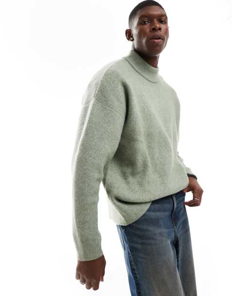 ADPT – Oversize-Pullover in Grün mit Rundhalsausschnitt - view 1
