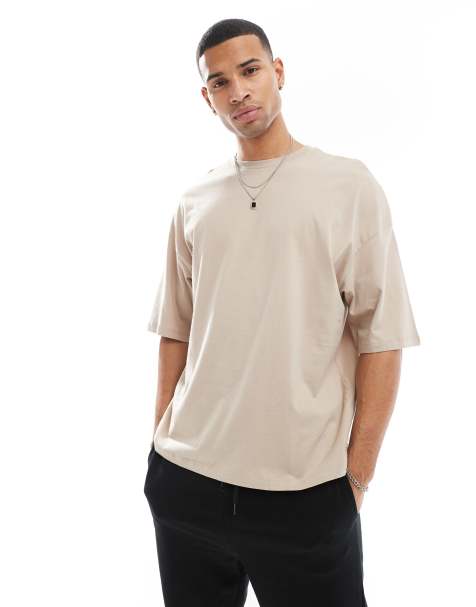 ADPT – Oversize-T-Shirt in Beige    - view 1