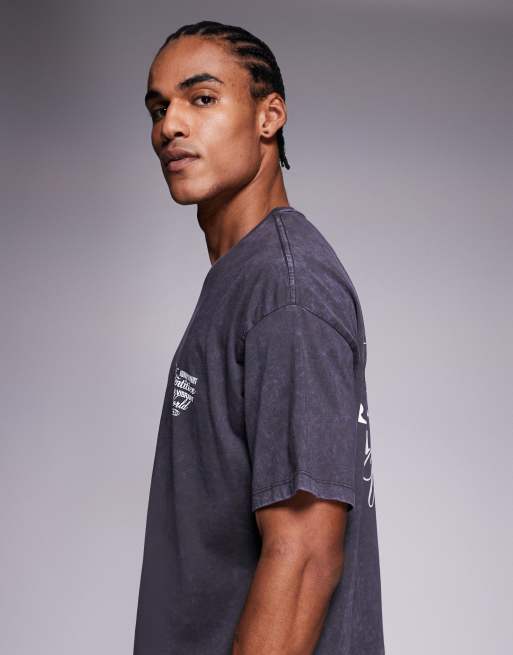 ADPT – Oversize-T-Shirt in verwaschenem Schwarz mit „Identities“-Rückenprint, 4 von 5