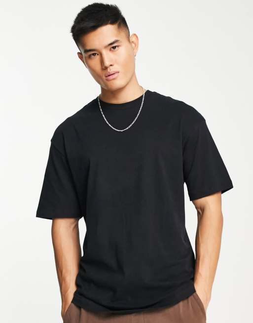 ADPT oversized box fit t-shirt in black