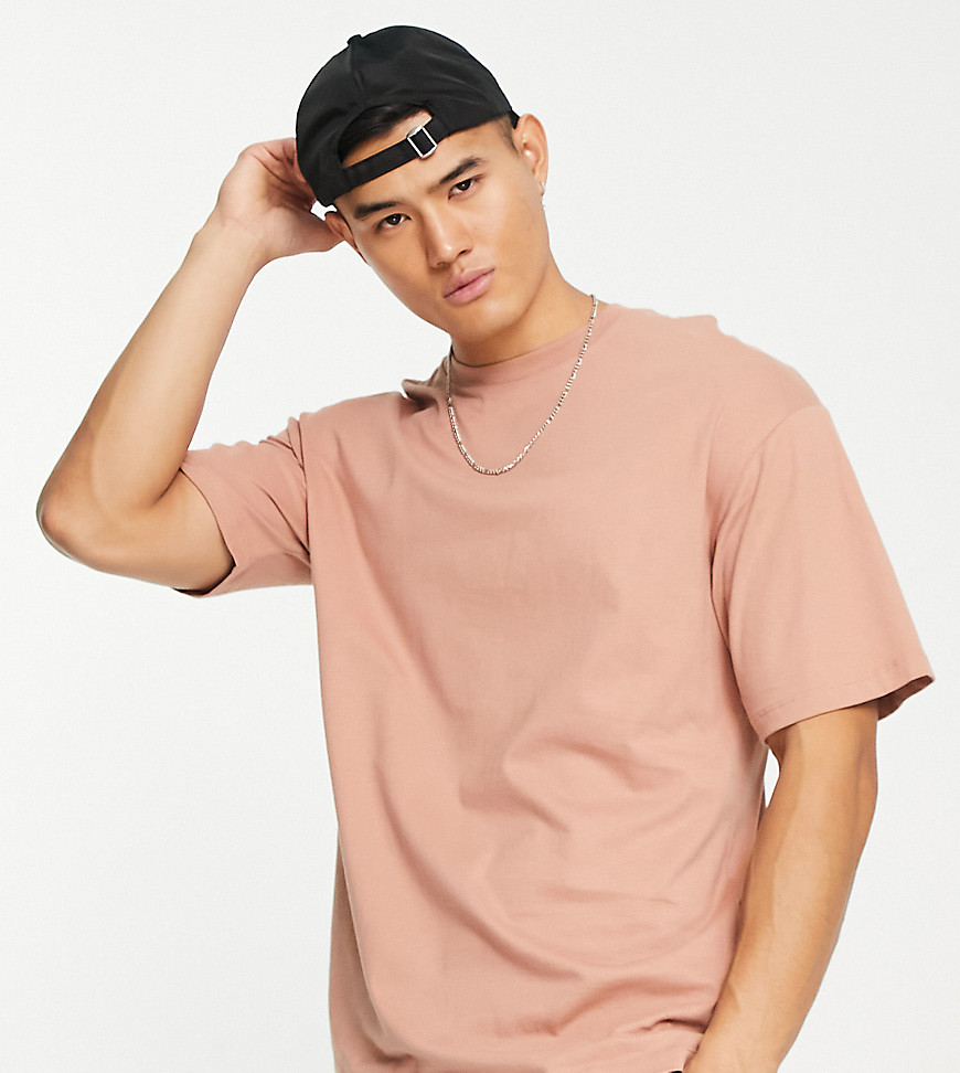 ADPT oversized box fit T-shirt in dusty pink