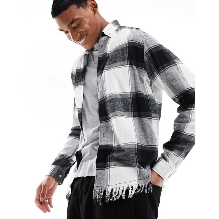 シャツ IONSEOUL Frings Over Check Shirt 아이온서울
