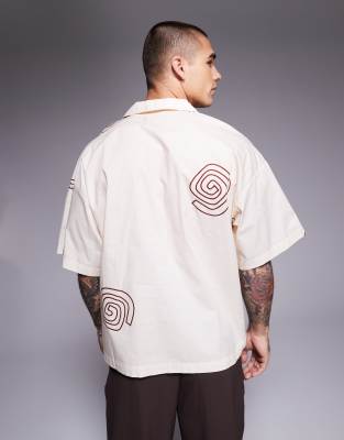 Adpt Oversized Camp Collar Shirt