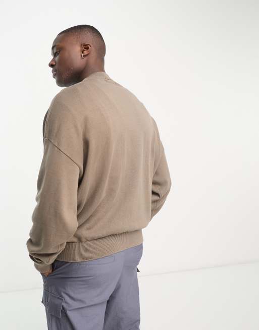 Weekday john oversized sweater in gray