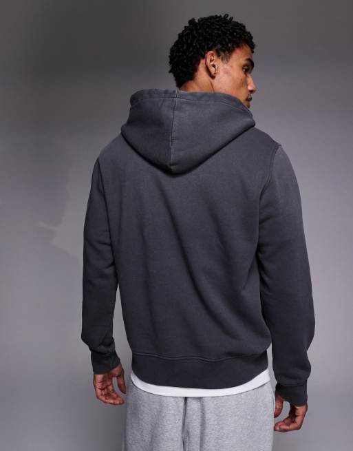 ADPT oversized quarter zip hoodie in washed gray, 3 of 5