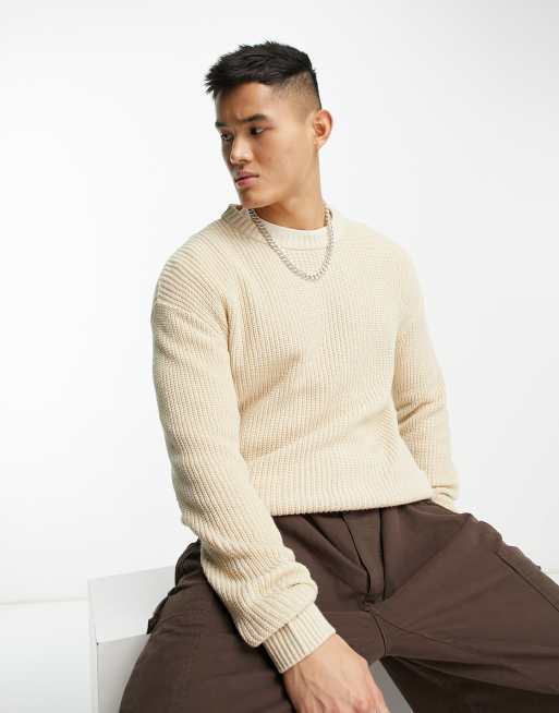 Oversized ribbed clearance jumper