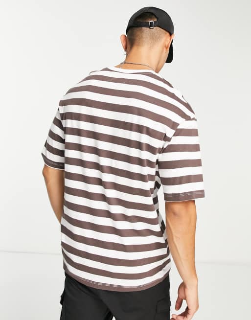 mens oversized striped t shirt