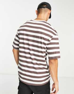 white t shirt with stripes