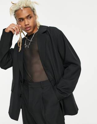 ADPT ADPT oversized suit jacket in black