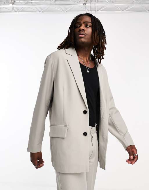 Adpt Oversized Suit Jacket in Gray