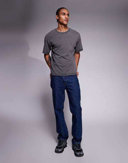 ADPT - Oversized T-shirt i vasket grå, 2 af 5