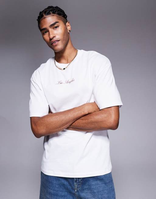 ADPT oversized t-shirt in cream with car back print