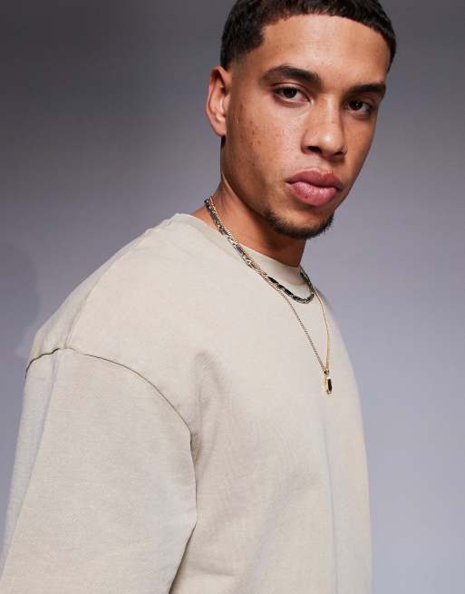 ADPT oversized t-shirt in washed brown (part of a set), 2 of 4
