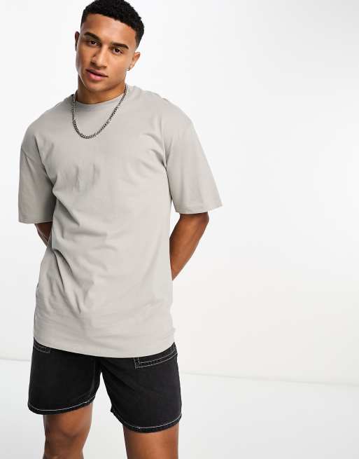 Gray basic oversized t-shirt