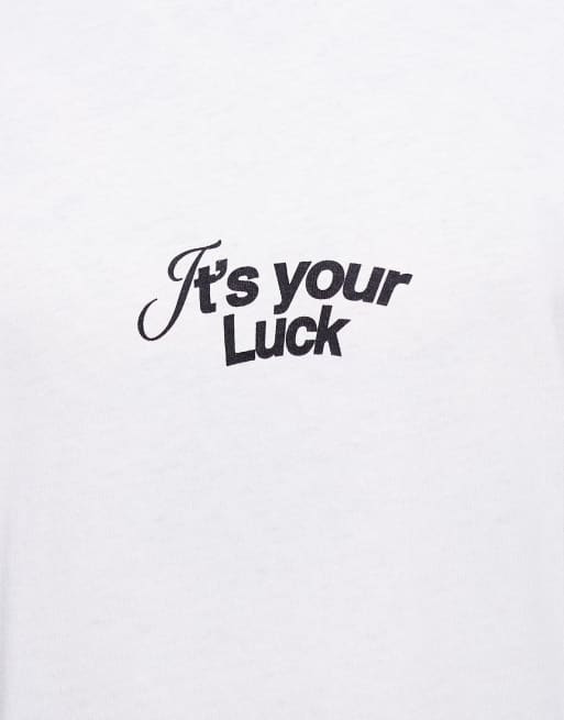 ADPT oversized t-shirt with 7ball graphic in cream, 4 of 5